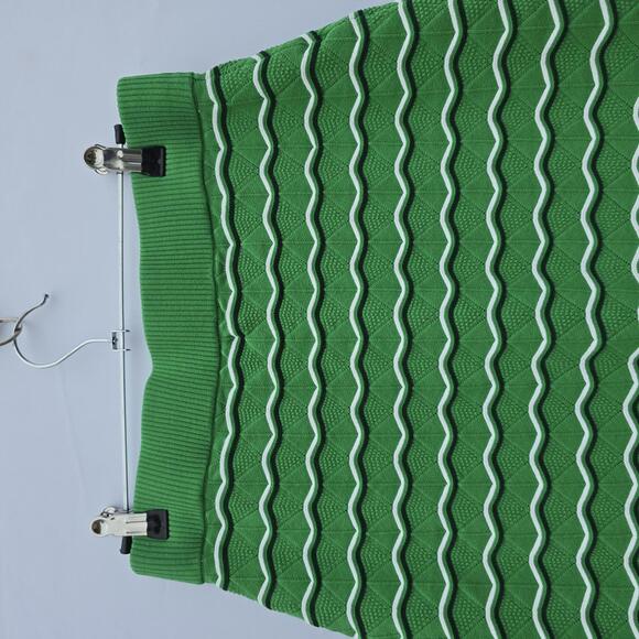 Pearl by Lela Rose Green Textured Knit Pencil Skirt – Size M - Picture 2 of 6